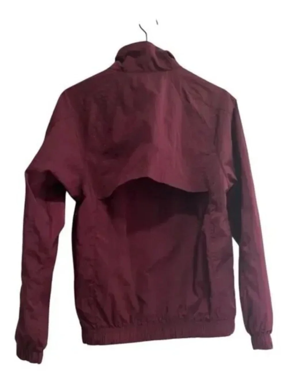 Pre-owned Nike Men's Vintage Maroon Windbreaker Flight Jacket Size XS Casual